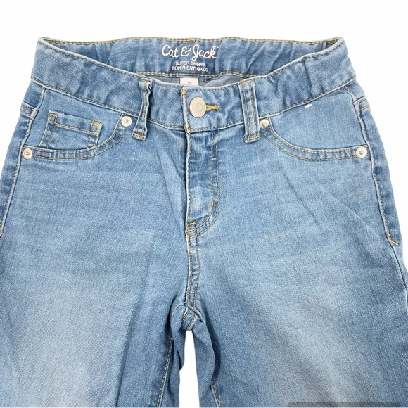 Cat & Jack Super Skinny Denim Girl’s Jeans Size 10 - Picture 5 of 11